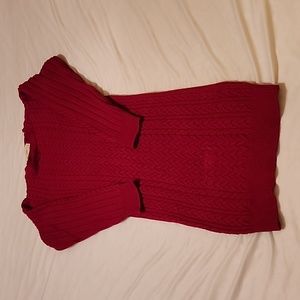 Red sweater dress, medium, Spadehill